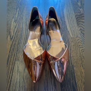 Ted Baker shiny copper flats